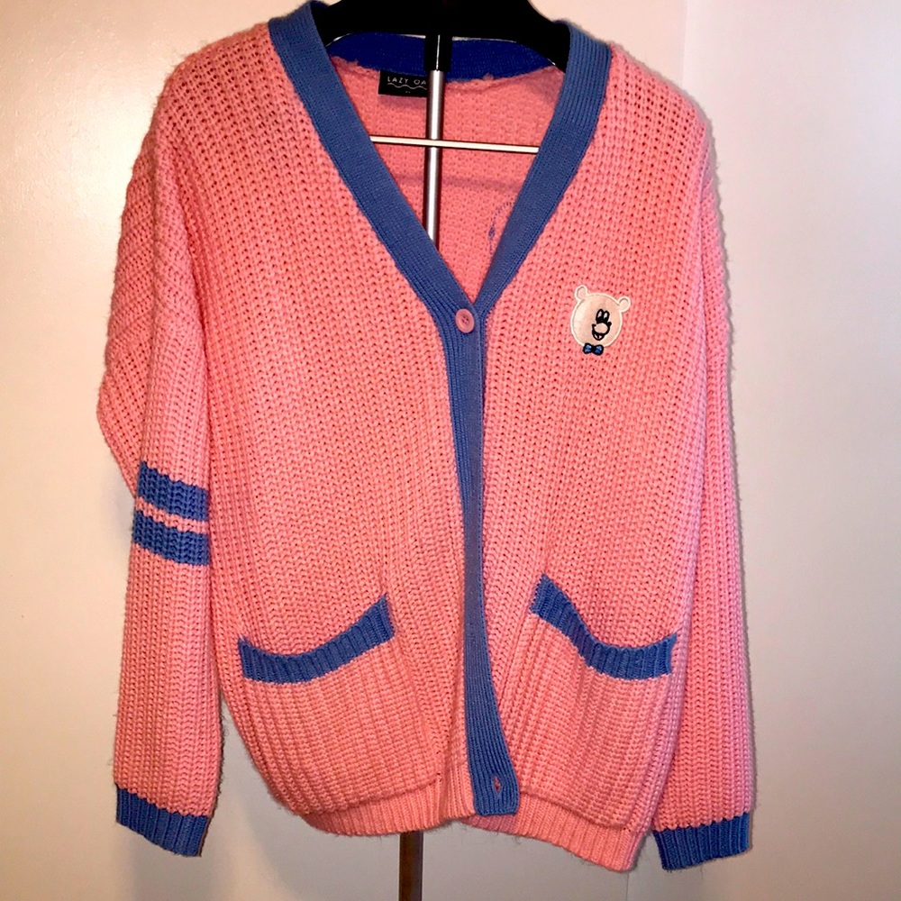 Cardigan open front with pockets